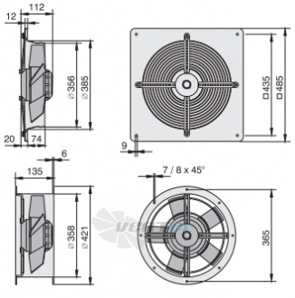 Rosenberg DQ 350-4 - описание, технические характеристики, графики