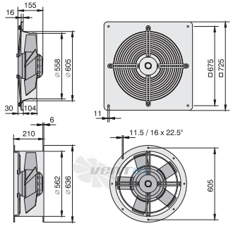 Rosenberg DQ 560-4 - описание, технические характеристики, графики