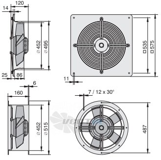 Rosenberg DQ 450-6 - описание, технические характеристики, графики