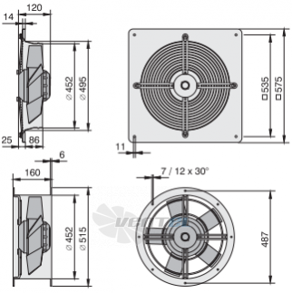 Rosenberg DQ 450-4 - описание, технические характеристики, графики