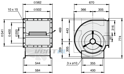 Rosenberg DRAD 400-6 - описание, технические характеристики, графики
