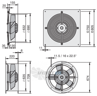 Rosenberg EQ 630-6 - описание, технические характеристики, графики