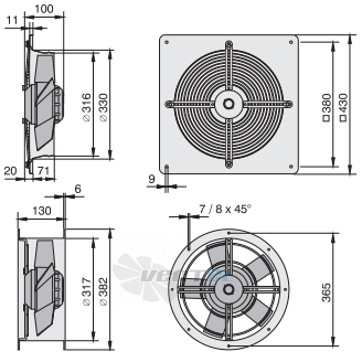 Rosenberg EQ 315-4 - описание, технические характеристики, графики