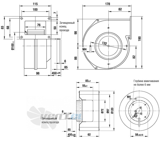 Ebmpapst R1G120-AB67-02 - описание, технические характеристики, графики