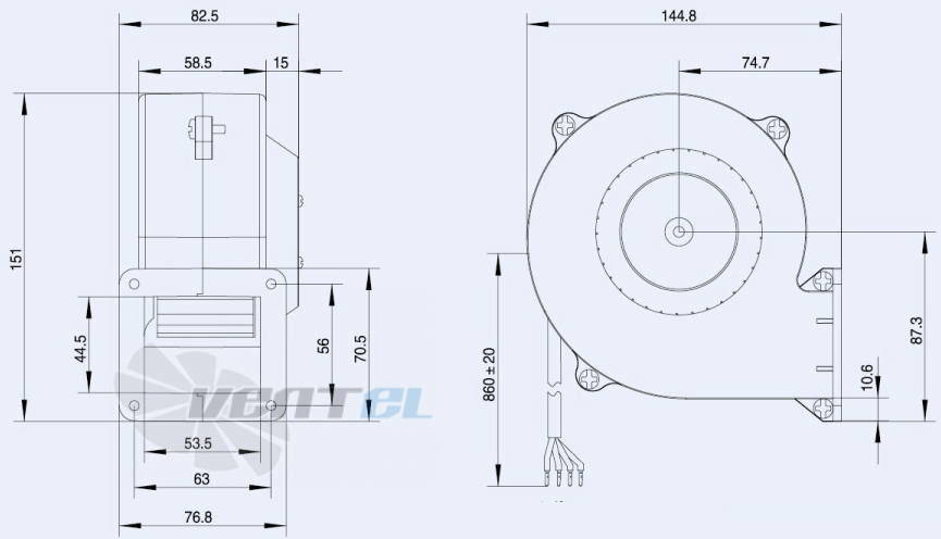 Weiguang DC053-10B3G01-FG97-45S1-01 - описание, технические характеристики, графики