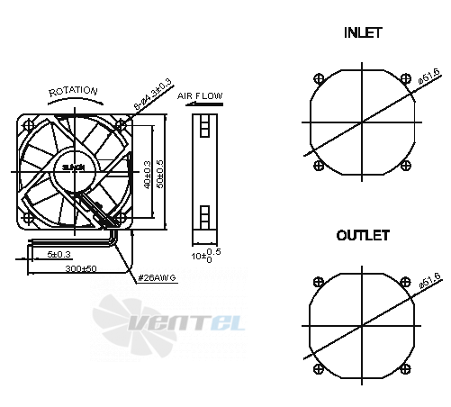 Sunon ME50100V1-000U-A99 - описание, технические характеристики, графики