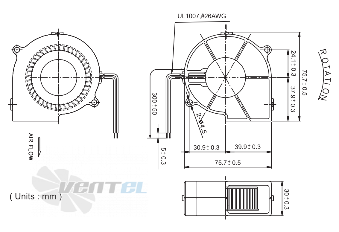 Sunon PMB1275PNB1-AY-2-GN - описание, технические характеристики, графики