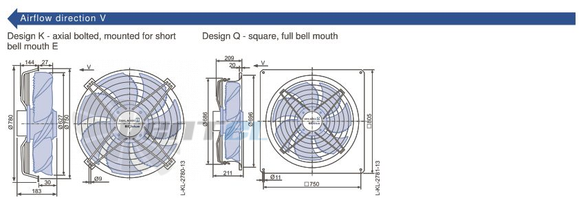 Ziehl-abegg FN063-ZIW.DG.A7P2 220B - описание, технические характеристики, графики