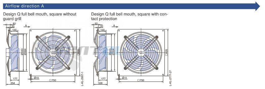 Ziehl-abegg FN063-ZIQ.GL.A7P3 380B 3- - описание, технические характеристики, графики