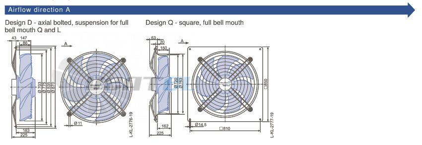 Ziehl-abegg FN071-ZID.DG.A7P3 220B - описание, технические характеристики, графики