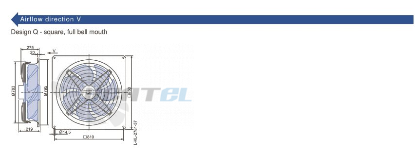 Ziehl-abegg FN071-ZIQ.GG.A7P4 220B 3- - описание, технические характеристики, графики