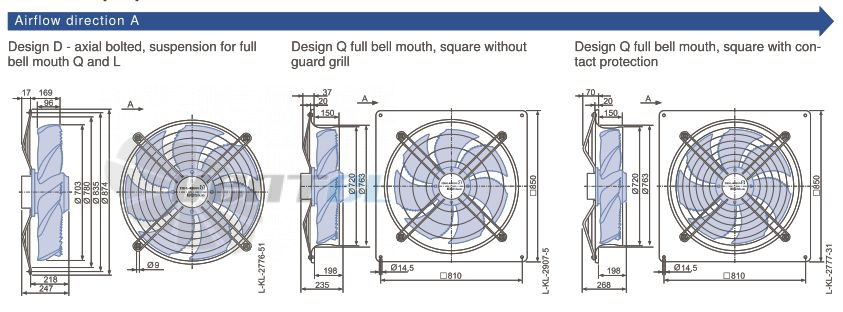 Ziehl-abegg FN071-ZID.GL.A7P4 220B 3- - описание, технические характеристики, графики