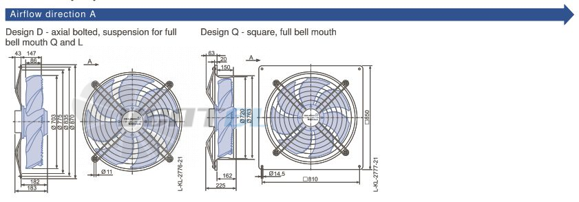 Ziehl-abegg FN071-ZID.DG.A7P3 380B 3- - описание, технические характеристики, графики