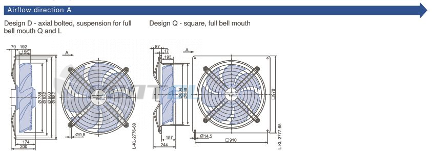 Ziehl-abegg FN080-ZID.DG.A5P4 220B - описание, технические характеристики, графики