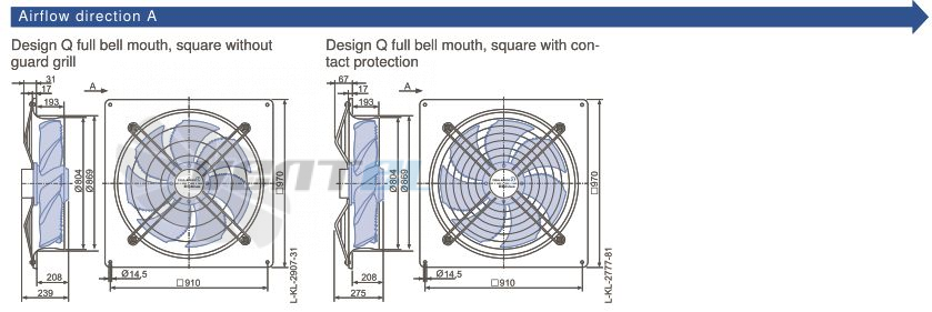 Ziehl-abegg FN080-ZIQ.GG.A7P3 220B 3- - описание, технические характеристики, графики