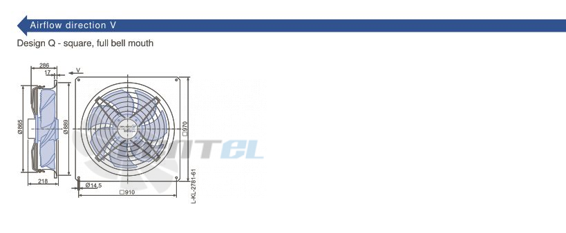 Ziehl-abegg FN080-ZIQ.GG.A7P3 220B 3- - описание, технические характеристики, графики