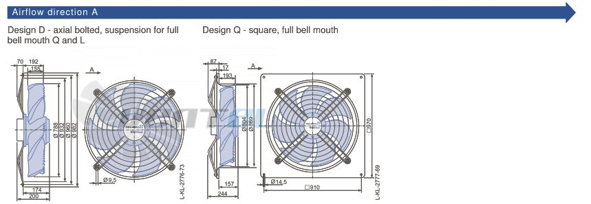 Ziehl-abegg FN080-ZID.DG.A5P4 380B 3- - описание, технические характеристики, графики