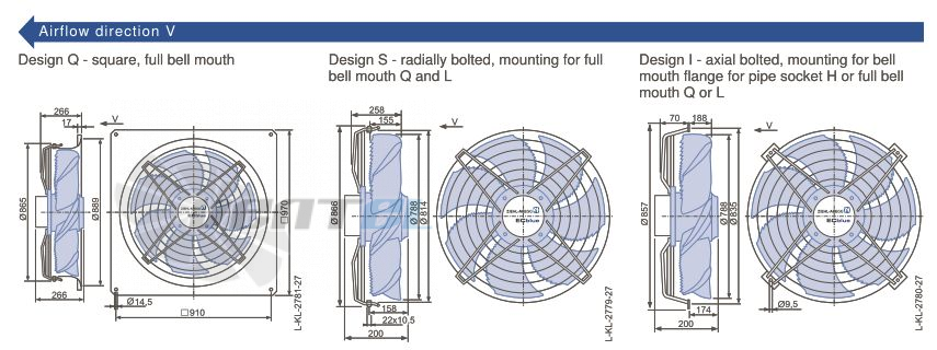 Ziehl-abegg FN080-ZID.DG.A5P4 380B 3- - описание, технические характеристики, графики