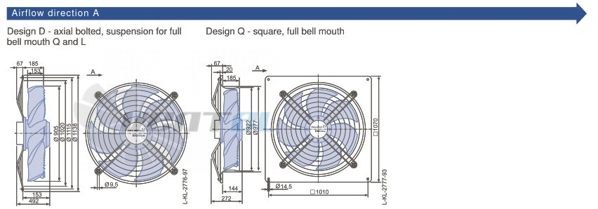 Ziehl-abegg FN091-ZID.DG.A4P3 220B 3- - описание, технические характеристики, графики