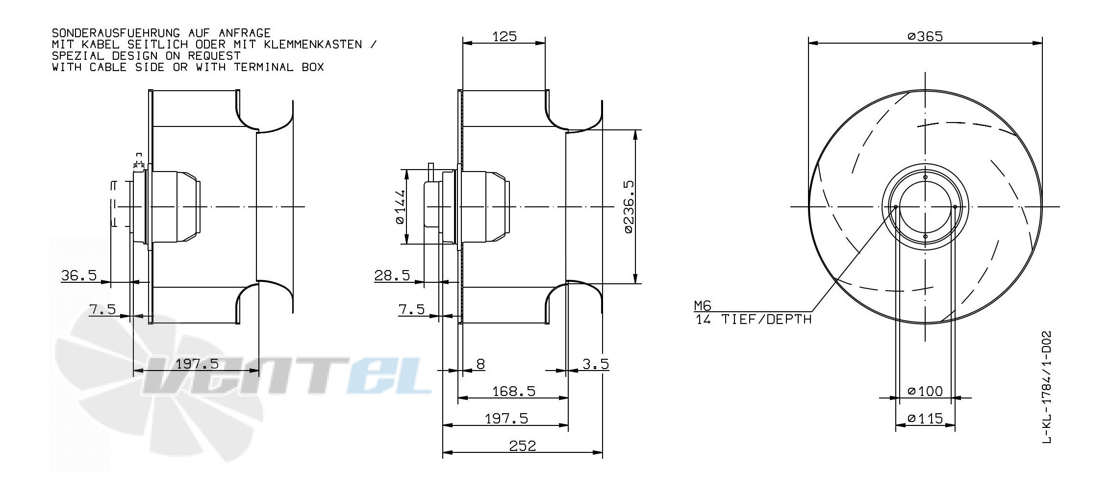 Ziehl-abegg RH35M-4DK.4A.1R - описание, технические характеристики, графики