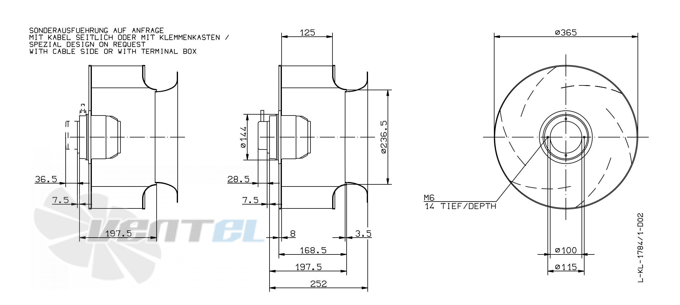 Ziehl-abegg RH35M-4EK.4C.1R - описание, технические характеристики, графики