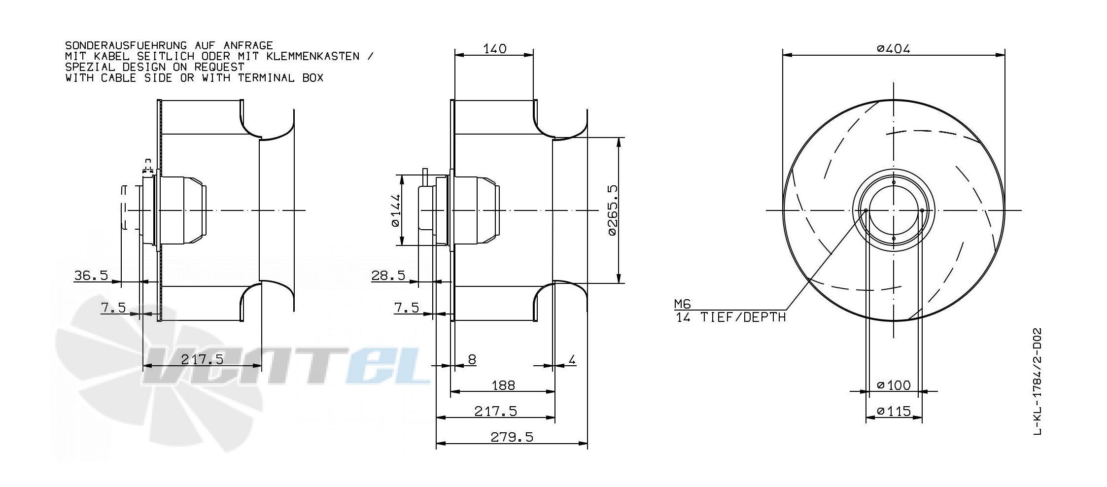 Ziehl-abegg RH40M-SDK.4A.1R - описание, технические характеристики, графики