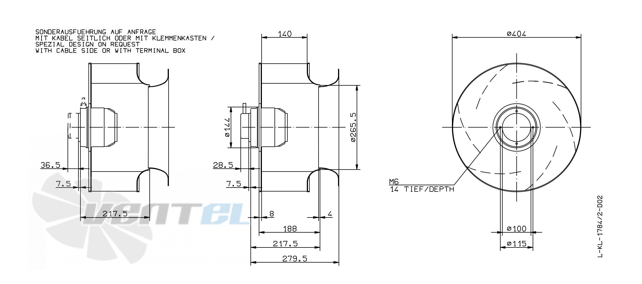 Ziehl-abegg RH40M-6EK.4C.1R - описание, технические характеристики, графики