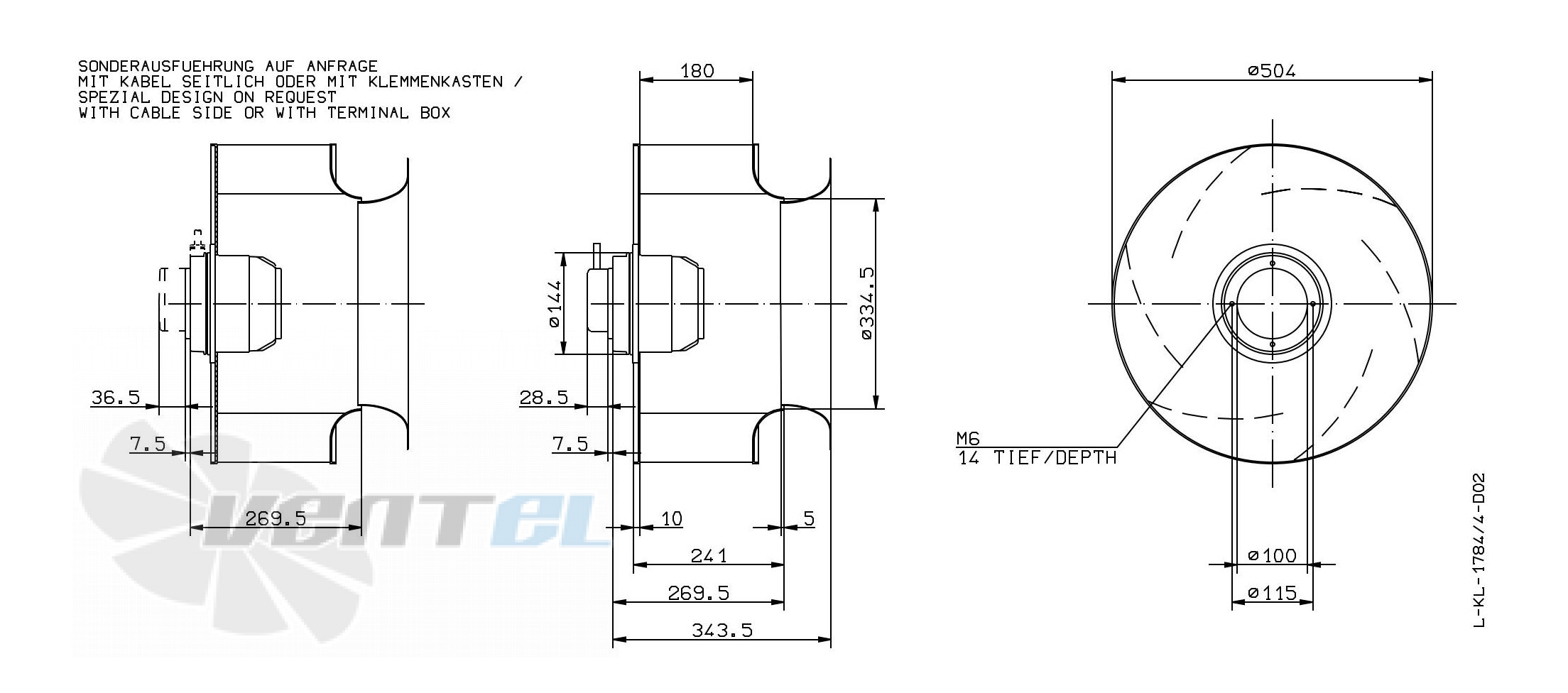 Ziehl-abegg RH50M-6DK.4F.1R - описание, технические характеристики, графики