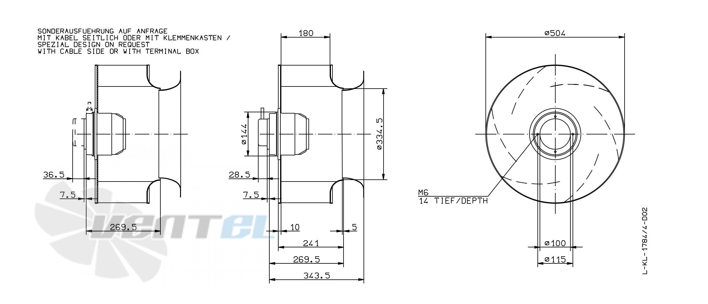 Ziehl-abegg RH50M-6EK.4F.1R - описание, технические характеристики, графики