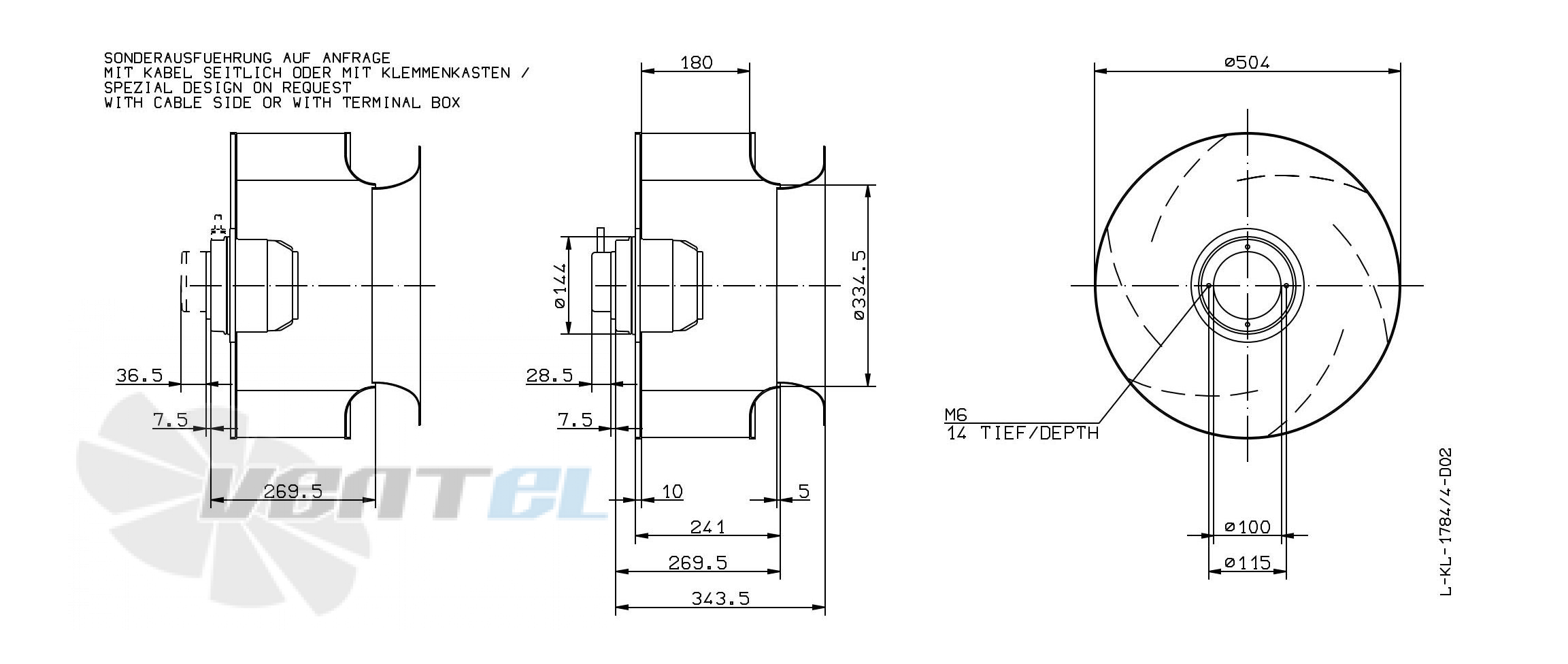 Ziehl-abegg RH50M-8DK.4C.1R - описание, технические характеристики, графики