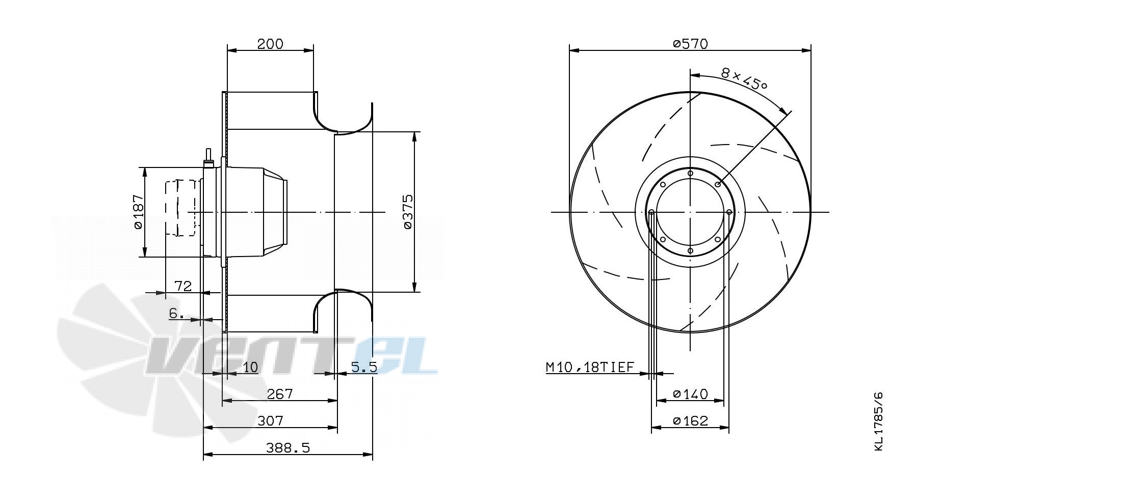 Ziehl-abegg RH56M-VDK.6K.1R - описание, технические характеристики, графики