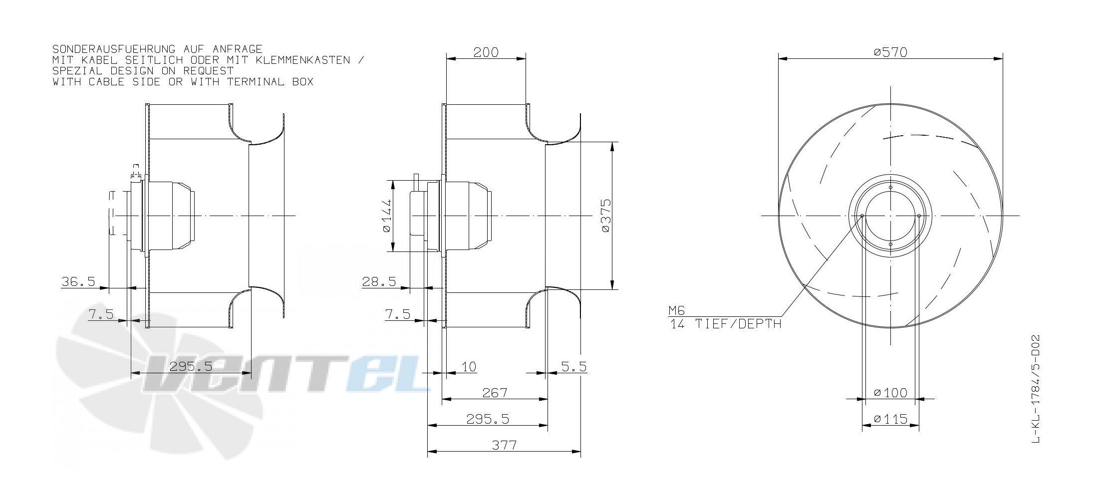 Ziehl-abegg RH56M-6DK.4F.1R - описание, технические характеристики, графики