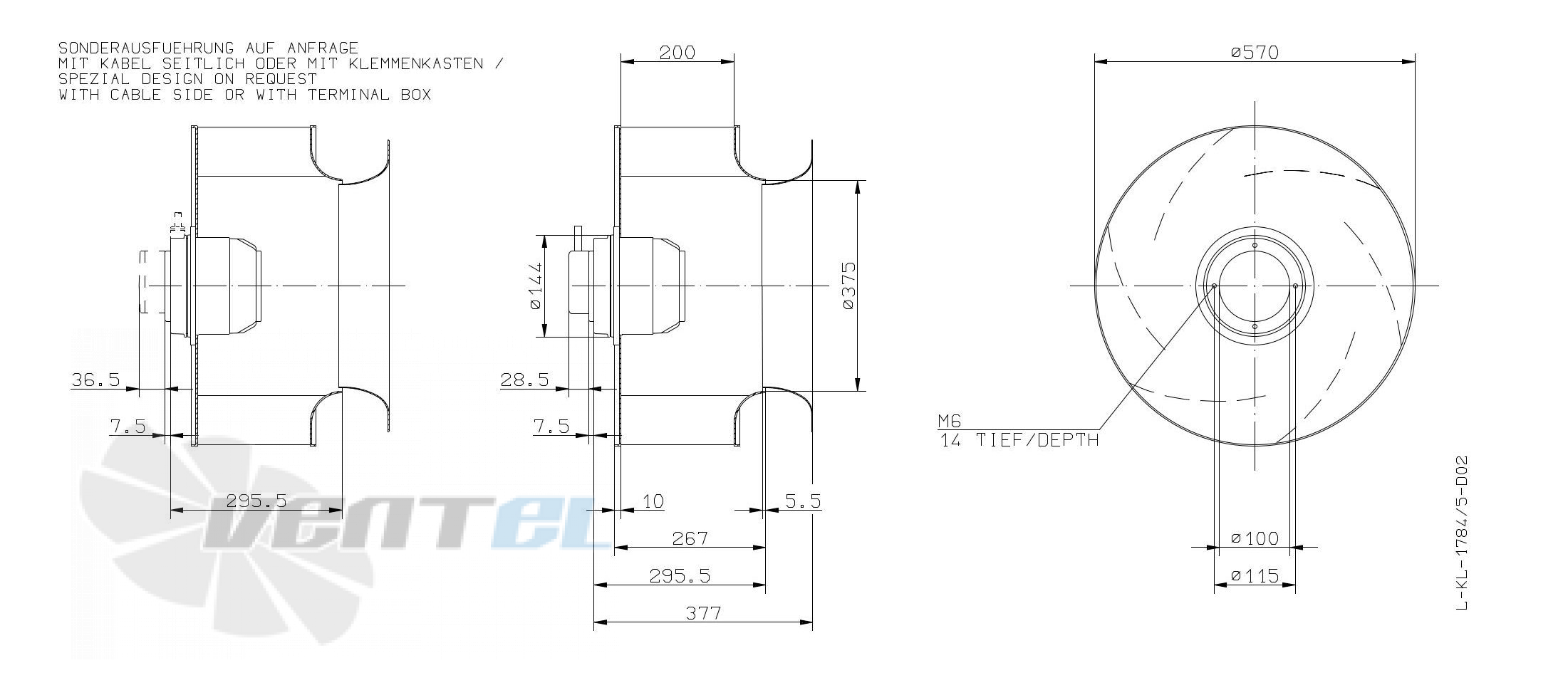 Ziehl-abegg RH56M-SDK.4F.1R - описание, технические характеристики, графики