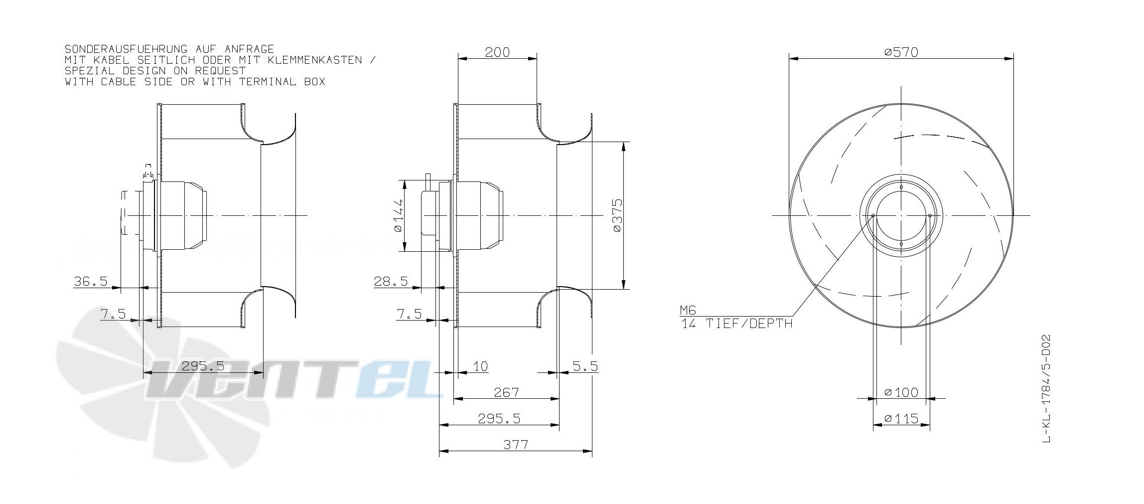 Ziehl-abegg RH56M-8DK.4F.1R - описание, технические характеристики, графики