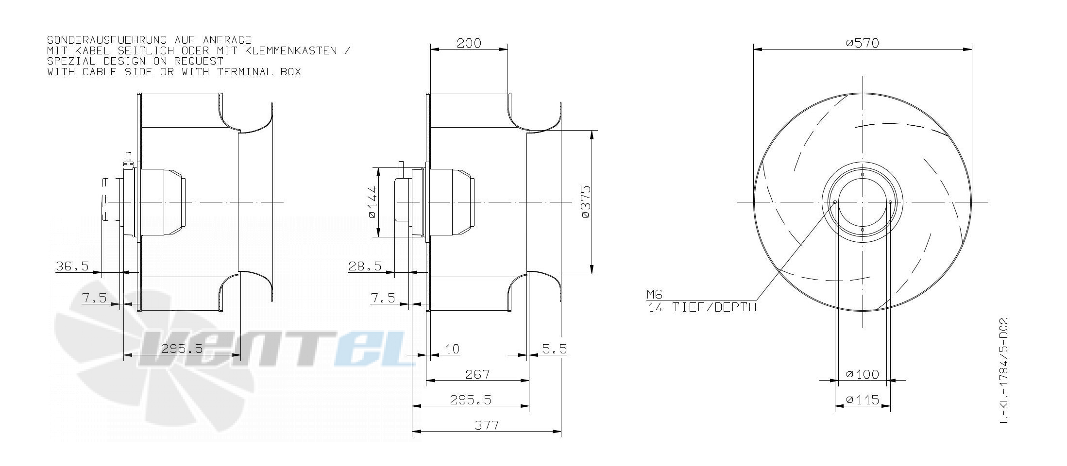 Ziehl-abegg RH56M-ADK.4F.1R - описание, технические характеристики, графики