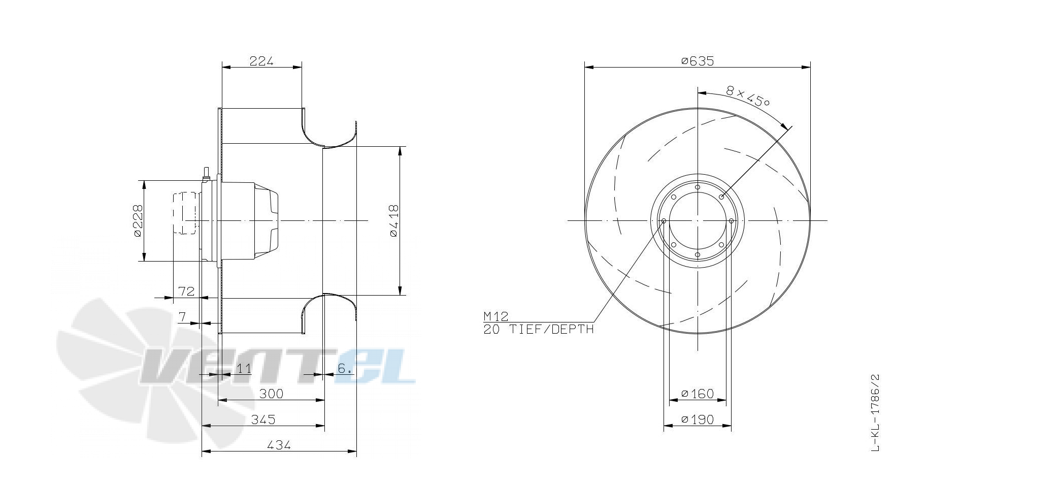 Ziehl-abegg RH63M-4DK.7Q.1R - описание, технические характеристики, графики