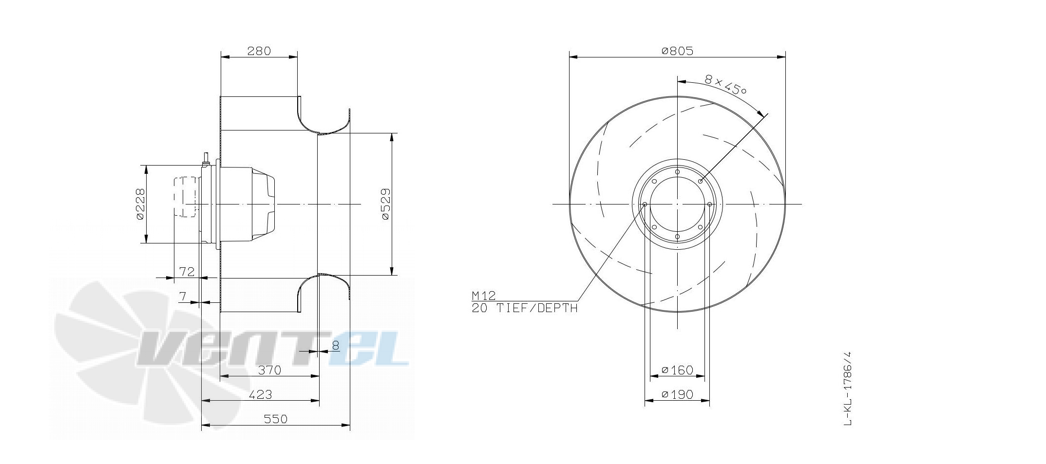 Ziehl-abegg RH80M-6DK.7Q.1R - описание, технические характеристики, графики