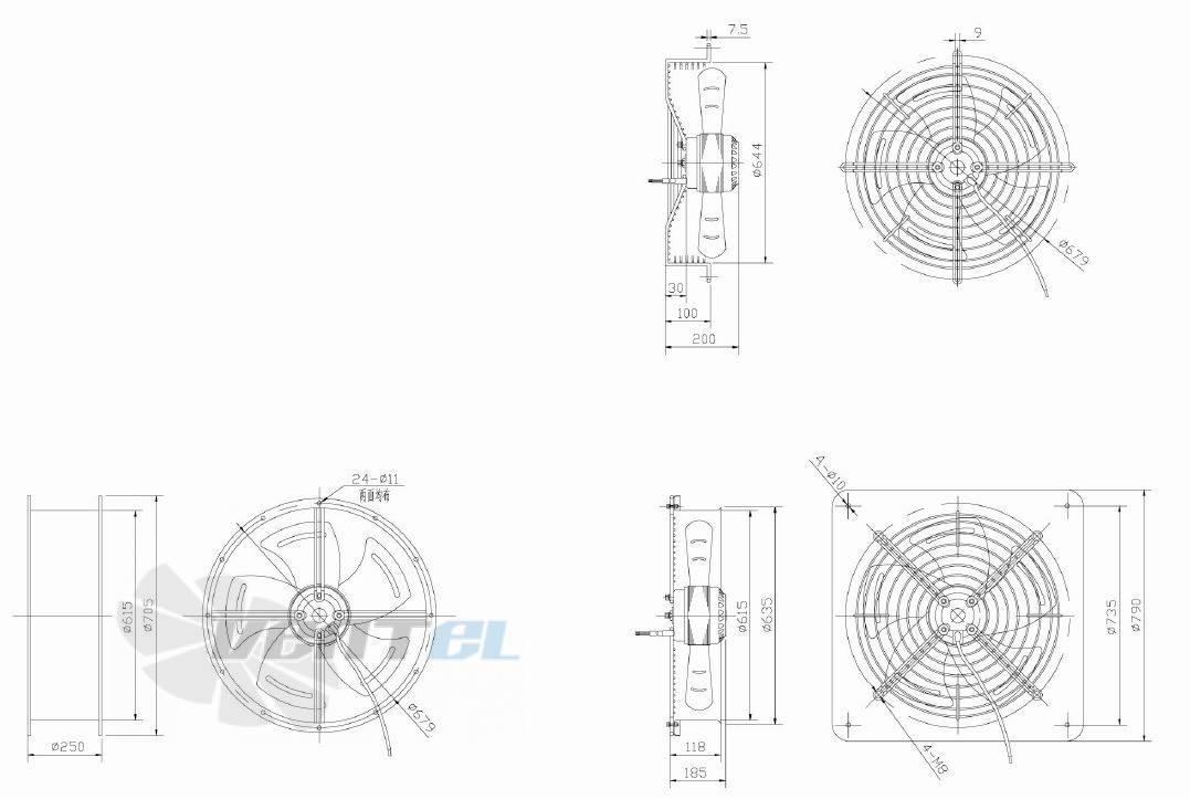 Dunli Group YWF.A4S-600S-5DIA00 - описание, технические характеристики, графики