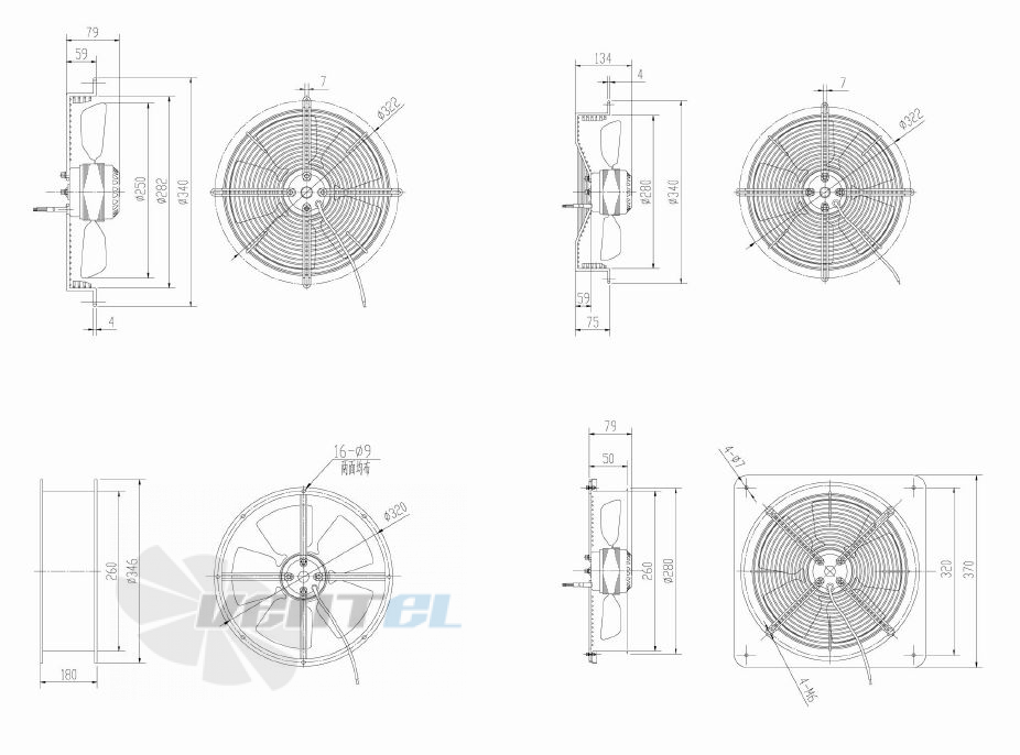 Dunli Group YWF.A2S-250S-7DIA00 - описание, технические характеристики, графики