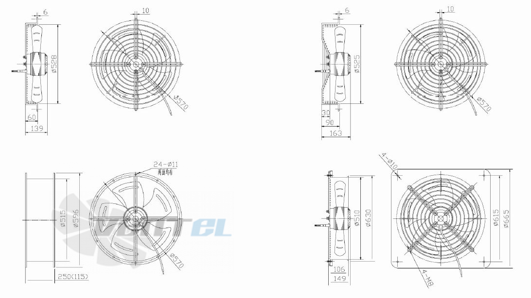 Dunli Group YWF.A6S-500S-5DIA00 - описание, технические характеристики, графики