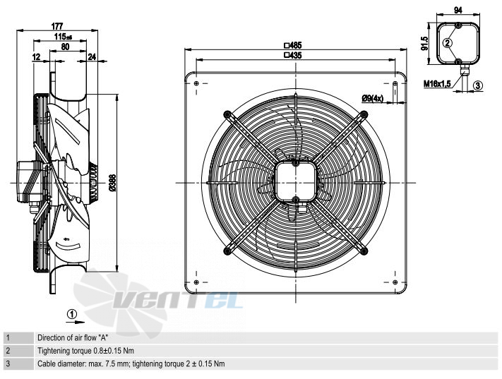 Ebmpapst W4E350-DP06-35 - описание, технические характеристики, графики