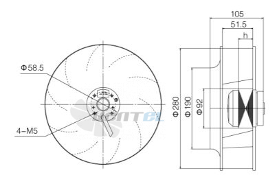 Weiguang YWF-L92-4E-35B-280 - описание, технические характеристики, графики