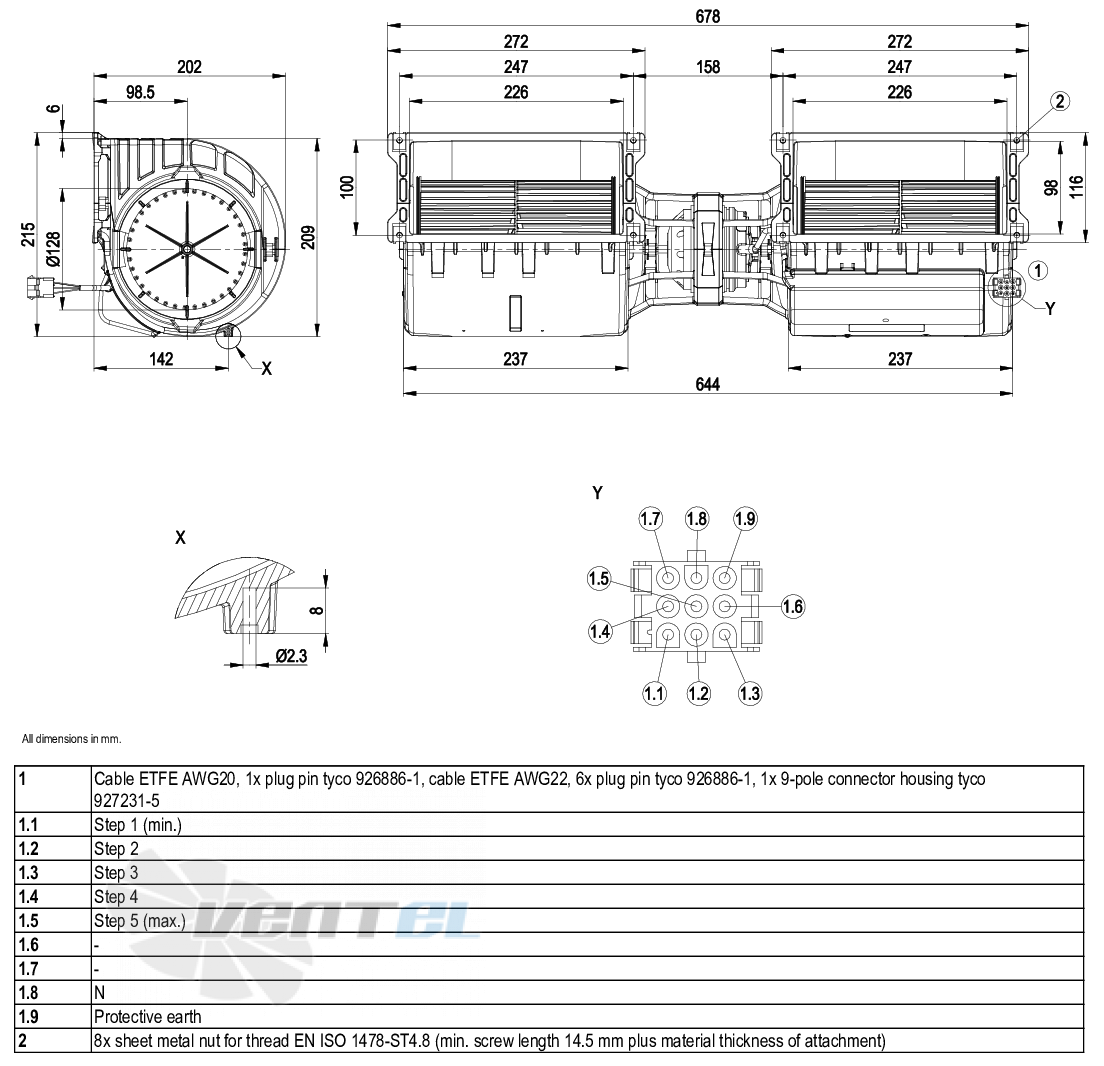 Ebmpapst K4E146-AB73-21 - описание, технические характеристики, графики