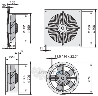 Rosenberg DQ 630-6 - описание, технические характеристики, графики