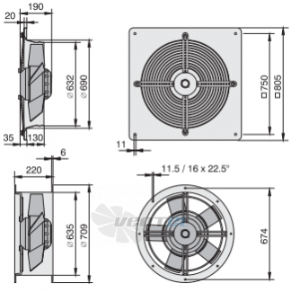 Rosenberg DQ 630-4 - описание, технические характеристики, графики