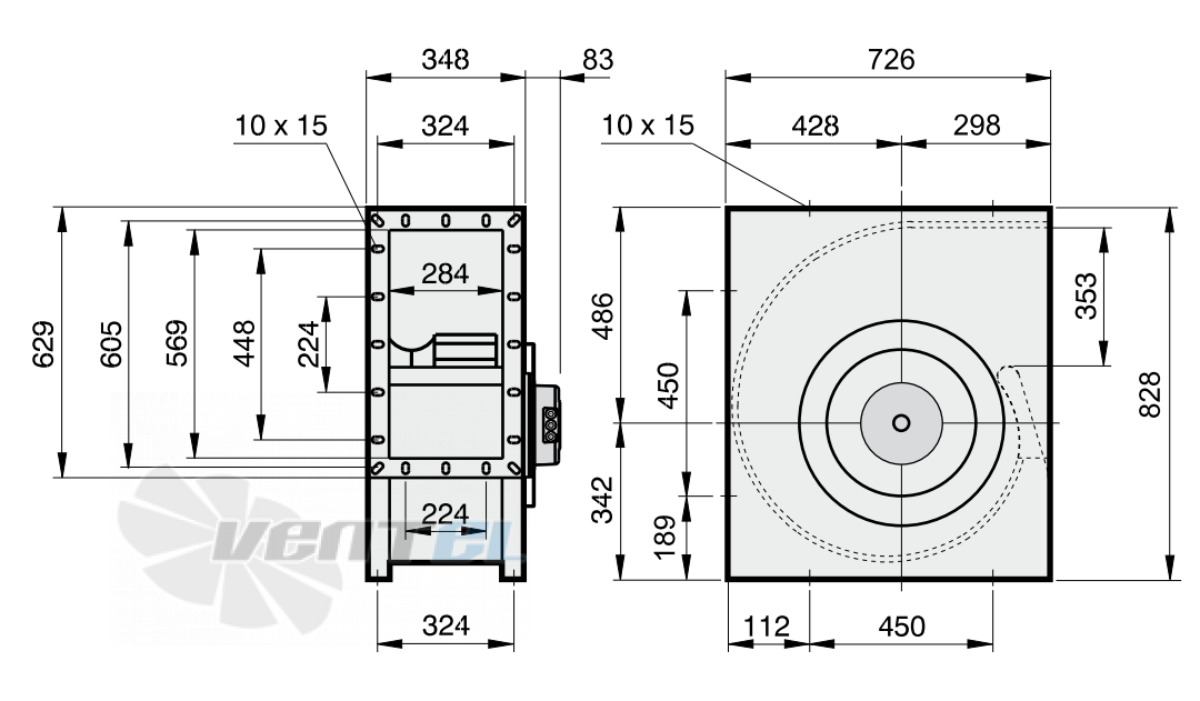 Rosenberg ЕНАG 450-6FF - описание, технические характеристики, графики