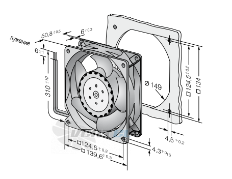 Ebmpapst 5312-2TDHP - описание, технические характеристики, графики