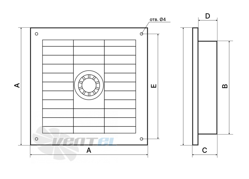 ВентЭл ВЕНТЭЛ LFT(BO)-400 380В - описание, технические характеристики, графики