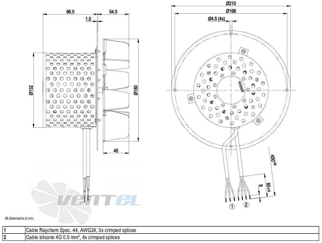 Ebmpapst R2E180-CG82-05 - описание, технические характеристики, графики