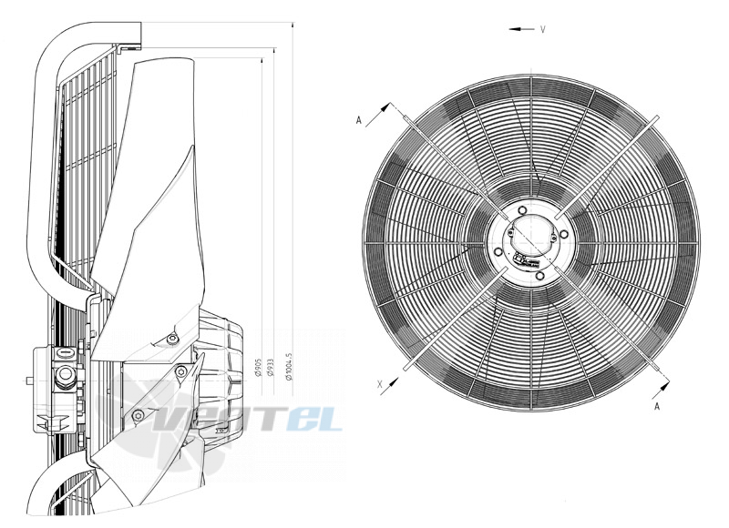 Ziehl-abegg FC091-SDS.7Q.V7 АРТ. 141690 - описание, технические характеристики, графики